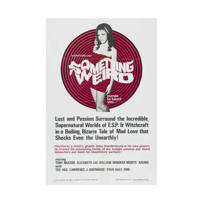 SOMETHING WEIRD 1967 - Paper Movie Poster - The Sticker Space