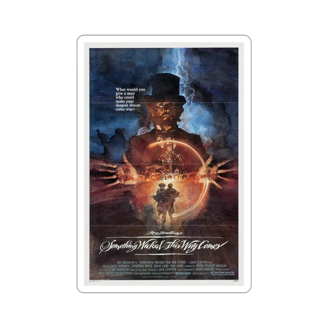 Something Wicked This Way Comes 1983 Movie Poster STICKER Vinyl Die-Cut Decal 5 Inch - The Sticker Space
