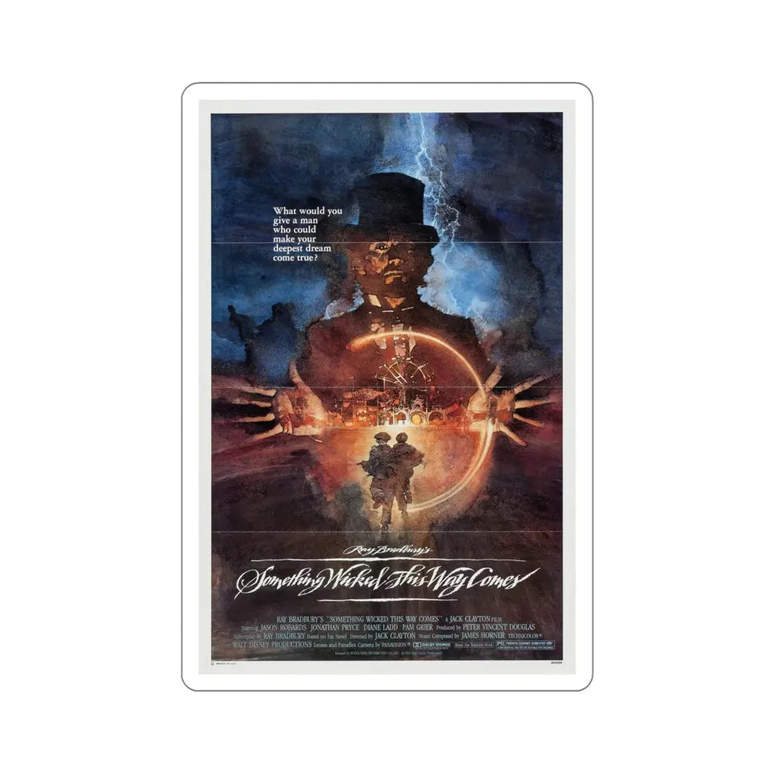 Something Wicked This Way Comes 1983 Movie Poster STICKER Vinyl Die-Cut Decal 6 Inch - The Sticker Space