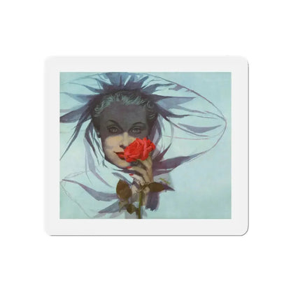 Sometime, Never by Sylvia Thompson, Good Housekeeping, 1950 (Magazine Illustration) Refrigerator Magnet 3 Inch Die-Cut - The Sticker Space