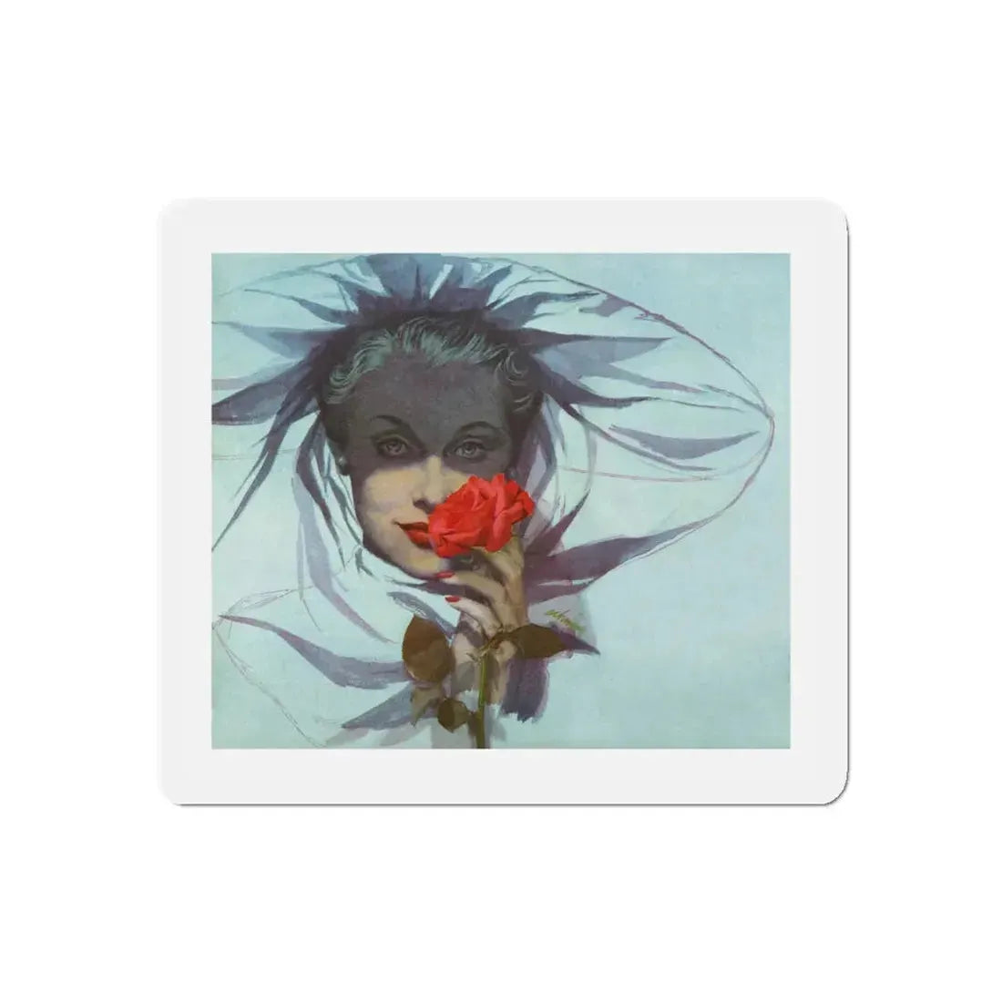 Sometime, Never by Sylvia Thompson, Good Housekeeping, 1950 (Magazine Illustration) Refrigerator Magnet 4 Inch Die-Cut - The Sticker Space