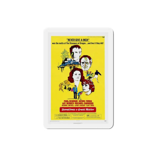Sometimes a Great Notion 1971 Movie Poster Refrigerator Magnet 2 Inch - The Sticker Space