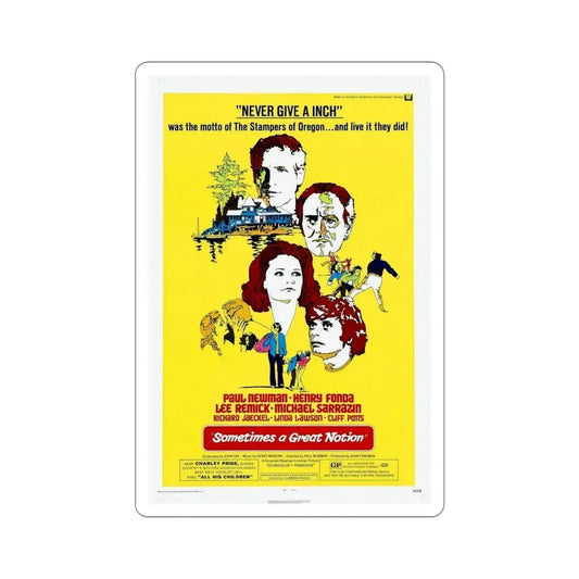 Sometimes a Great Notion 1971 Movie Poster STICKER Vinyl Die-Cut Decal 6 Inch - The Sticker Space