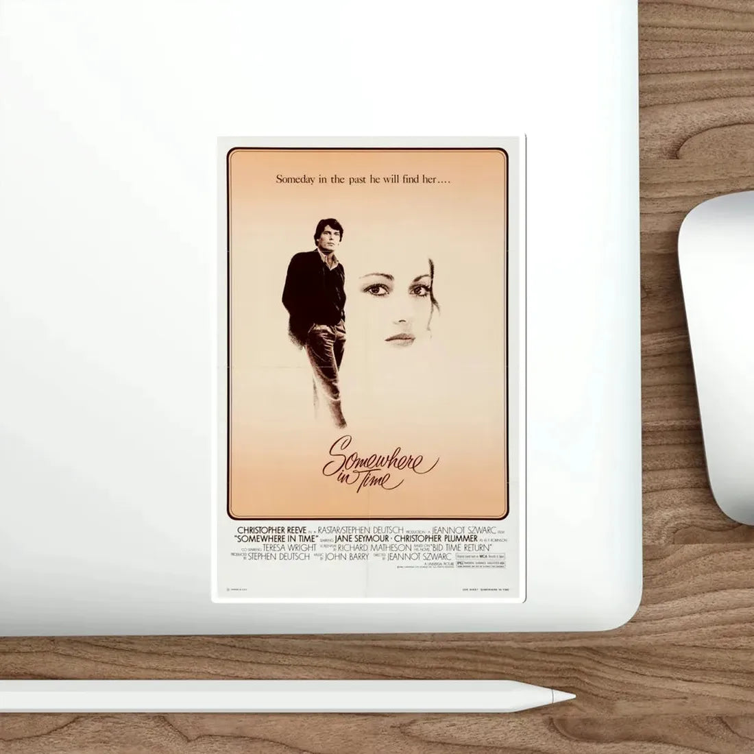 Somewhere in Time 1980 Movie Poster STICKER Vinyl Die-Cut Decal - The Sticker Space