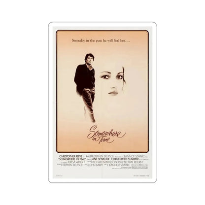 Somewhere in Time 1980 Movie Poster - STICKER Vinyl Kiss-Cut Decal 6 Inch White - The Sticker Space