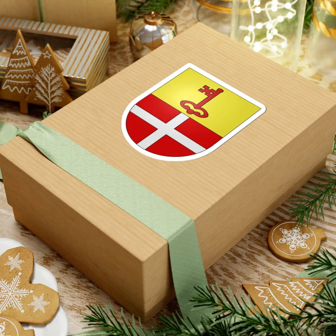 Sommentier-coat of arms (Switzerland) (Coat of Arms) STICKER Vinyl Kiss-Cut Decal - The Sticker Space