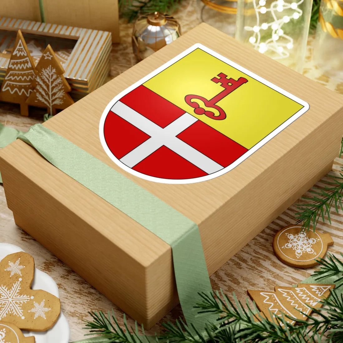 Sommentier-coat of arms (Switzerland) (Coat of Arms) STICKER Vinyl Kiss-Cut Decal - The Sticker Space