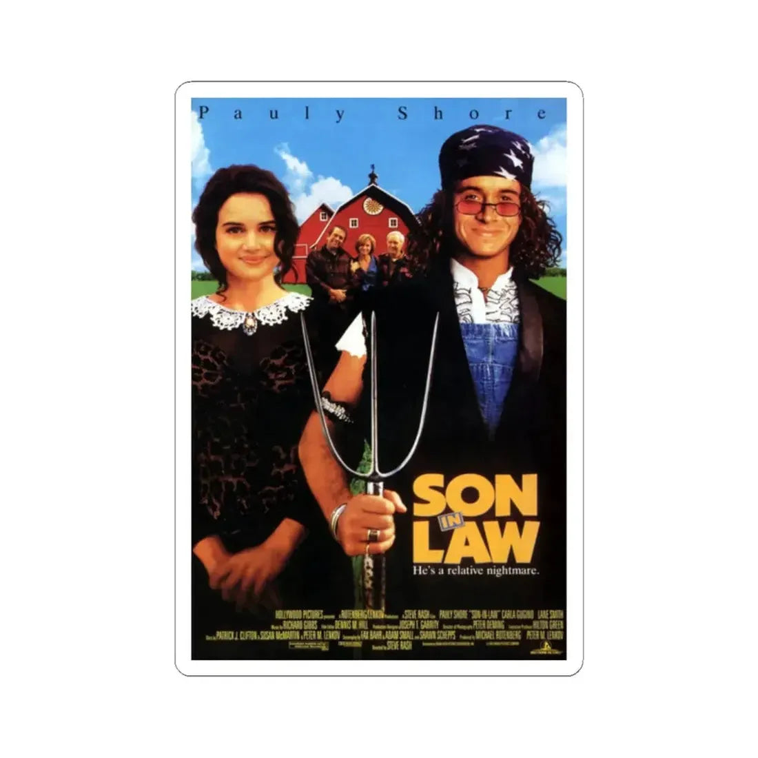Son in Law 1993 Movie Poster - STICKER Vinyl Kiss-Cut Decal 2 Inch White - The Sticker Space
