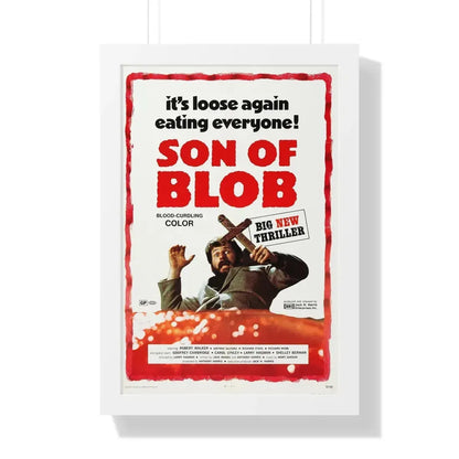 SON OF BLOB 1972 - Framed Movie Poster 16″ x 24″ White - The Sticker Space