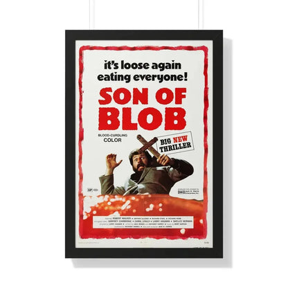 SON OF BLOB 1972 - Framed Movie Poster 20" x 30" Black - The Sticker Space
