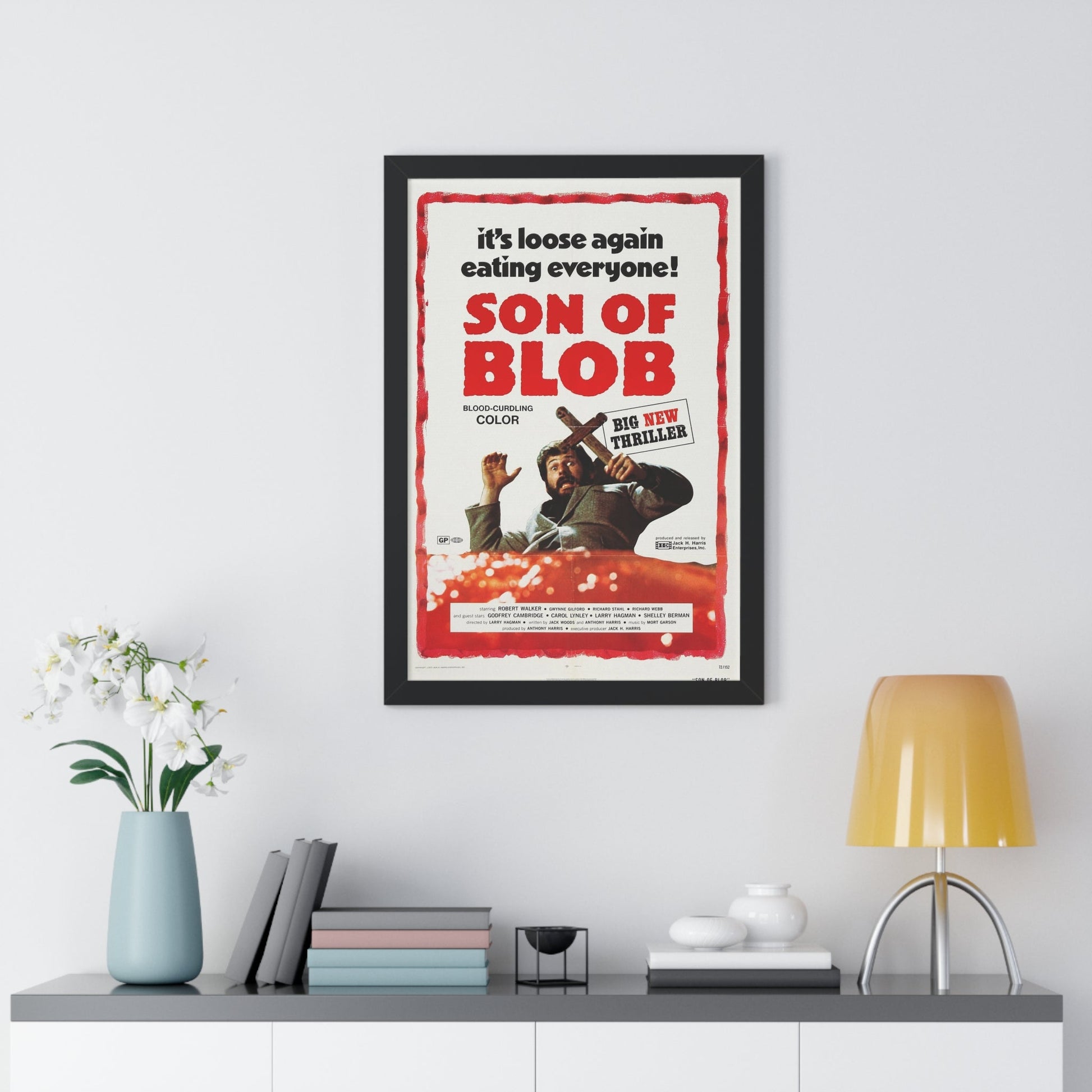 SON OF BLOB 1972 - Framed Movie Poster-The Sticker Space