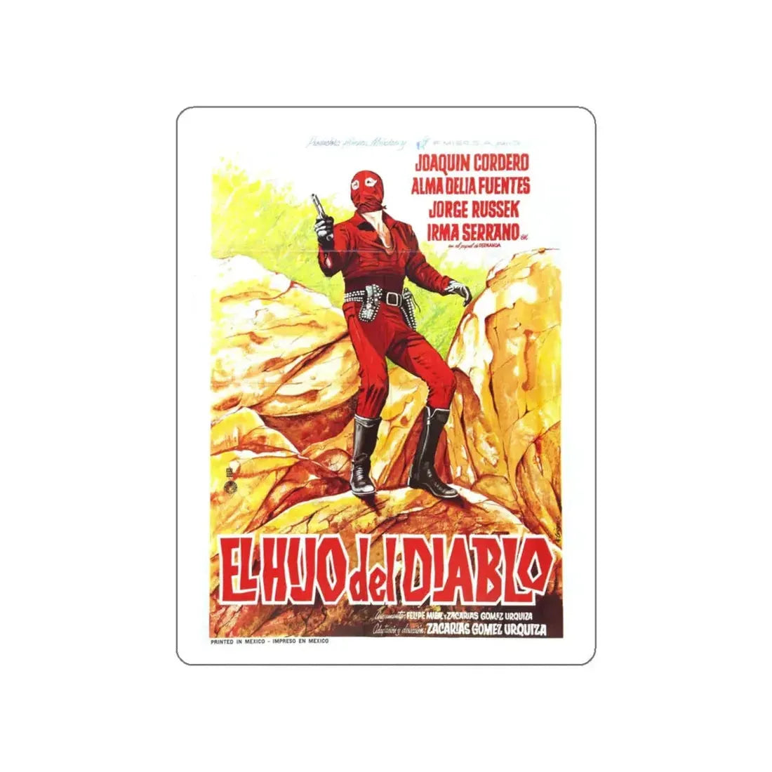 SON OF DIABLO 1966 Movie Poster STICKER Vinyl Die-Cut Decal 5 Inch - The Sticker Space