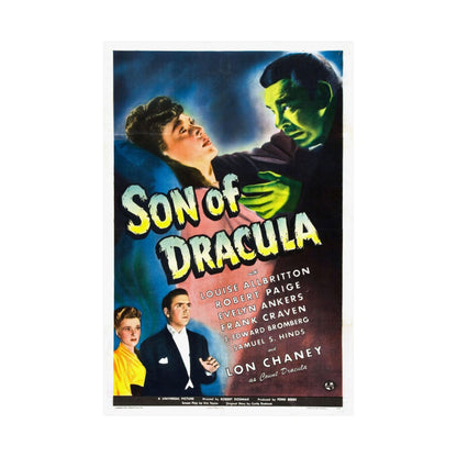 SON OF DRACULA 1943 - Paper Movie Poster-The Sticker Space