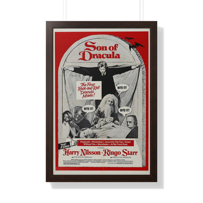 SON OF DRACULA 1974 - Framed Movie Poster-20" x 30"-The Sticker Space