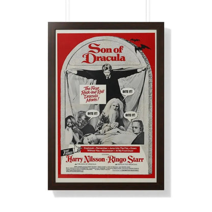 SON OF DRACULA 1974 - Framed Movie Poster 20" x 30" Walnut - The Sticker Space