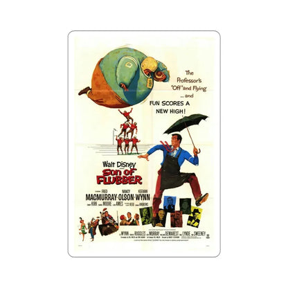 Son of Flubber 1963 Movie Poster STICKER Vinyl Die-Cut Decal 6 Inch - The Sticker Space