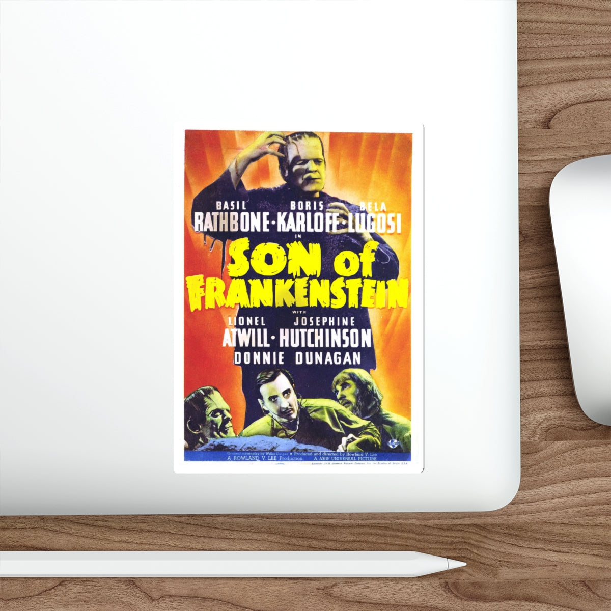 SON OF FRANKENSTEIN 1939 Movie Poster STICKER Vinyl Die-Cut Decal-The Sticker Space