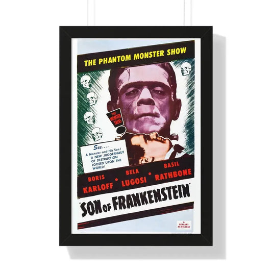 SON OF FRANKENSTEIN (2) 1939 - Framed Movie Poster 16″ x 24″ Black - The Sticker Space