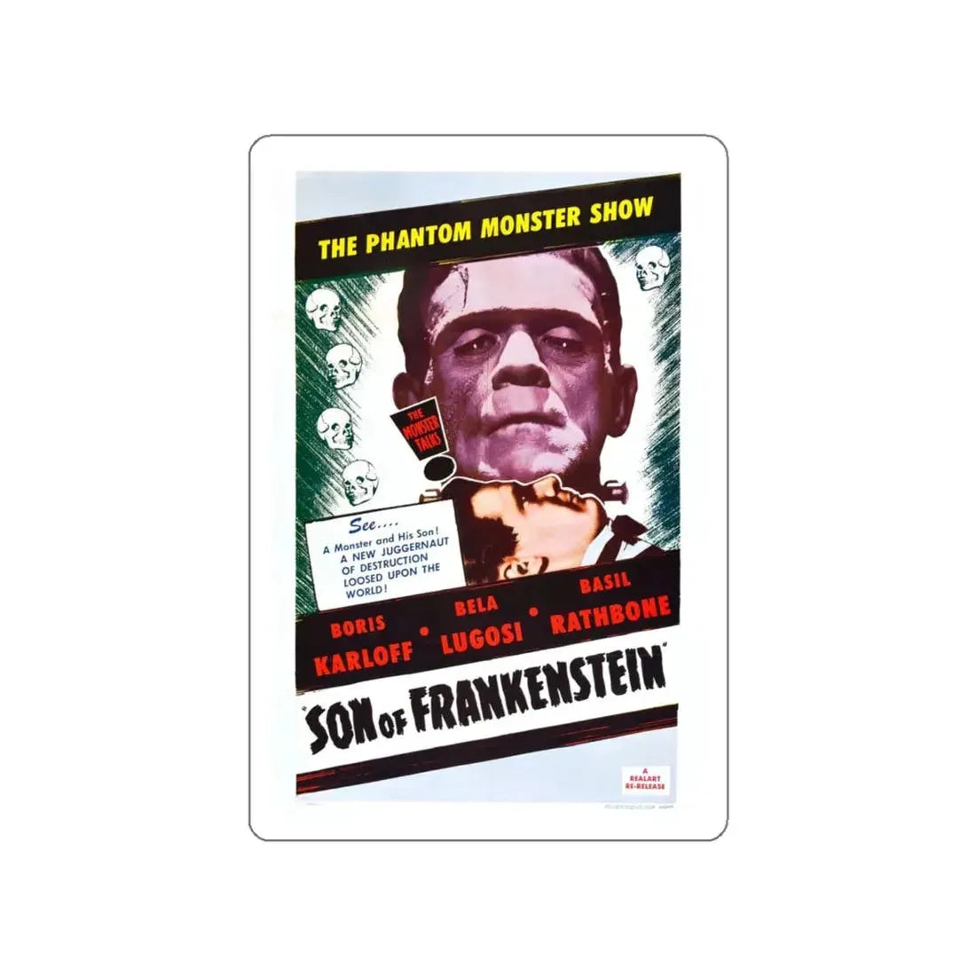 SON OF FRANKENSTEIN (2) 1939 Movie Poster STICKER Vinyl Die-Cut Decal 6 Inch - The Sticker Space