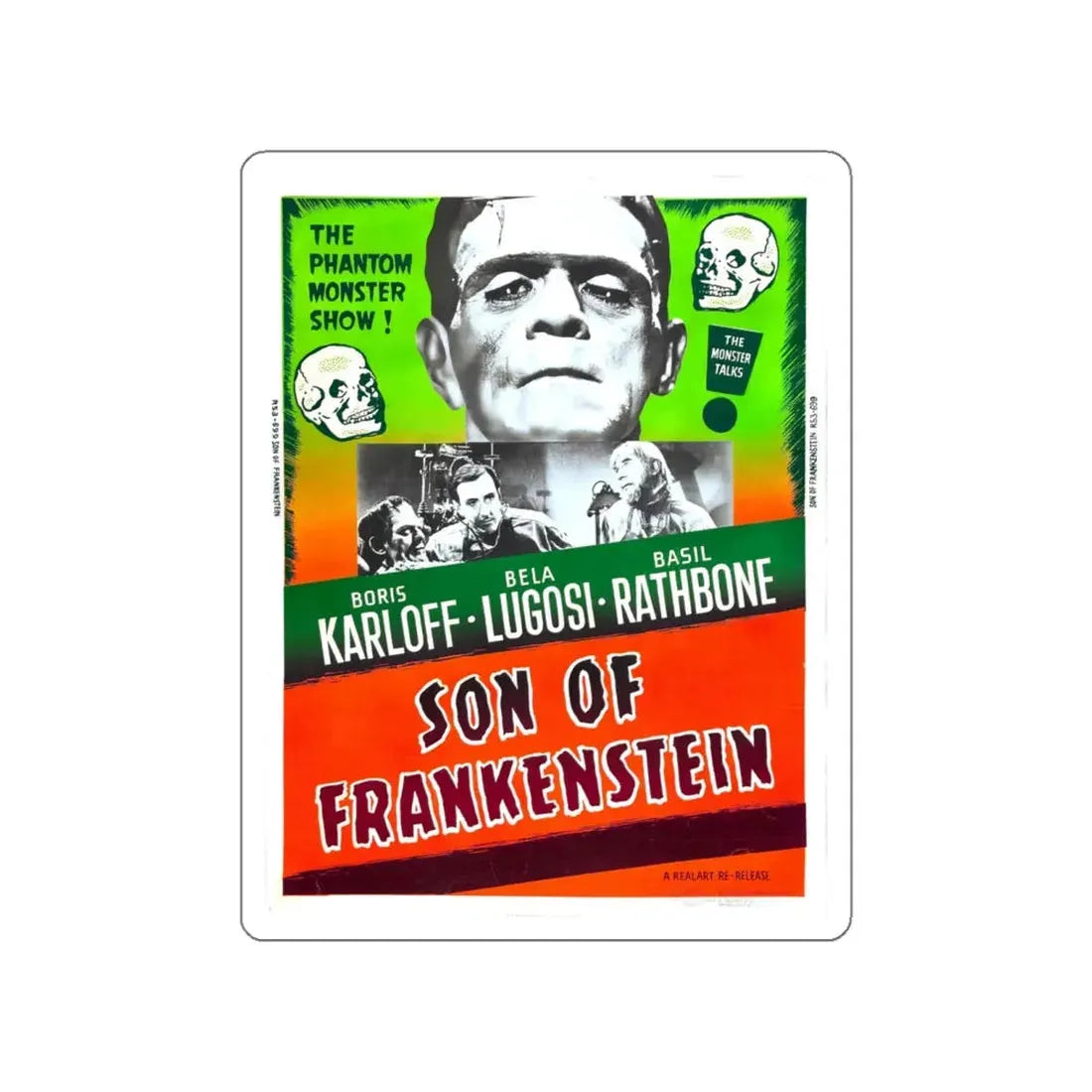SON OF FRANKENSTEIN (3) 1939 Movie Poster STICKER Vinyl Die-Cut Decal 5 Inch - The Sticker Space