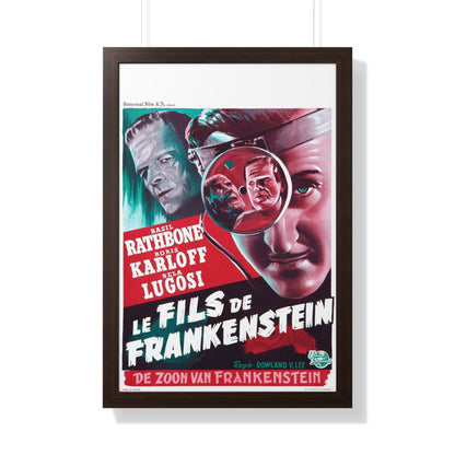 SON OF FRANKENSTEIN (BELGIAN) 1939 - Framed Movie Poster-20" x 30"-The Sticker Space