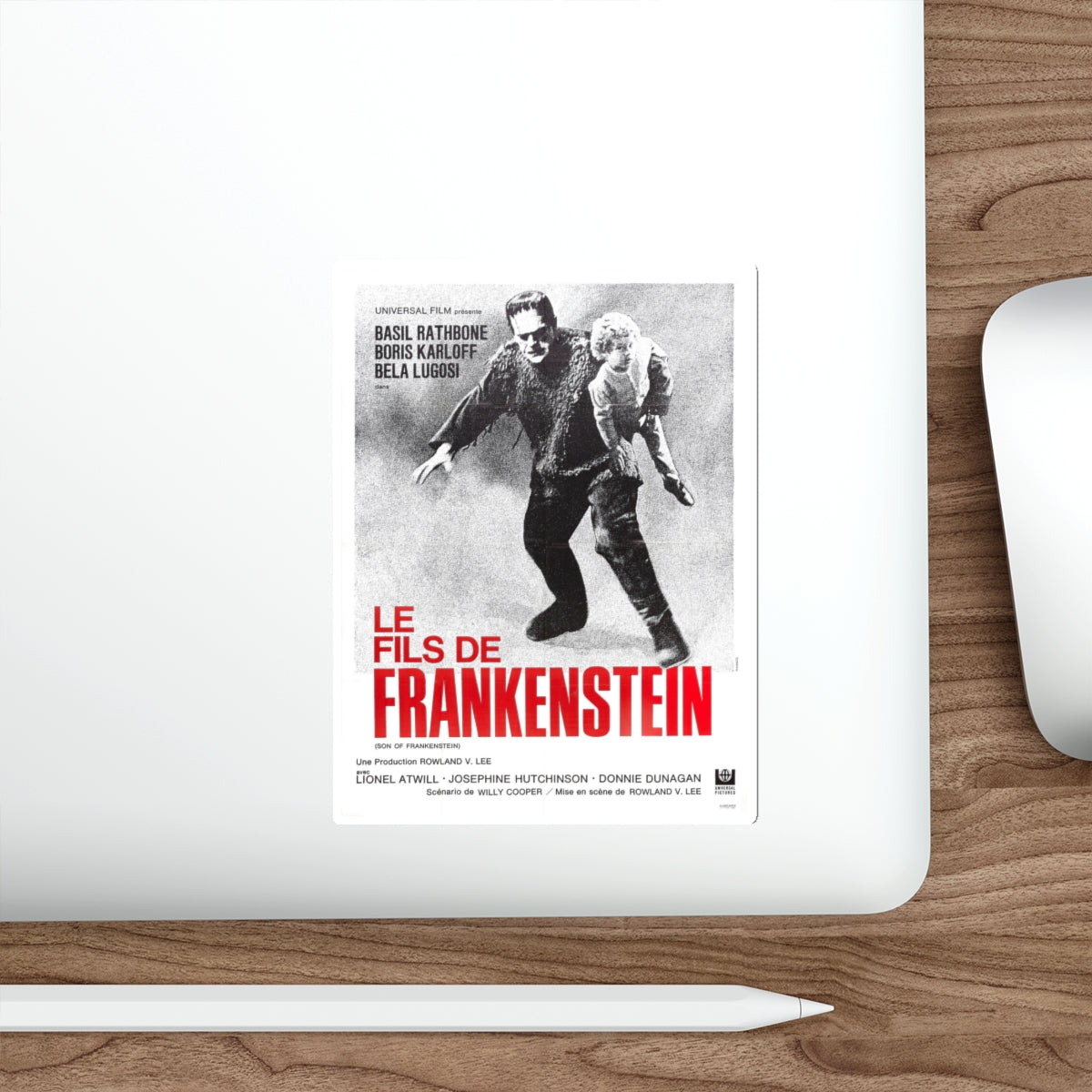 SON OF FRANKENSTEIN (FRENCH) 1939 Movie Poster STICKER Vinyl Die-Cut Decal-The Sticker Space