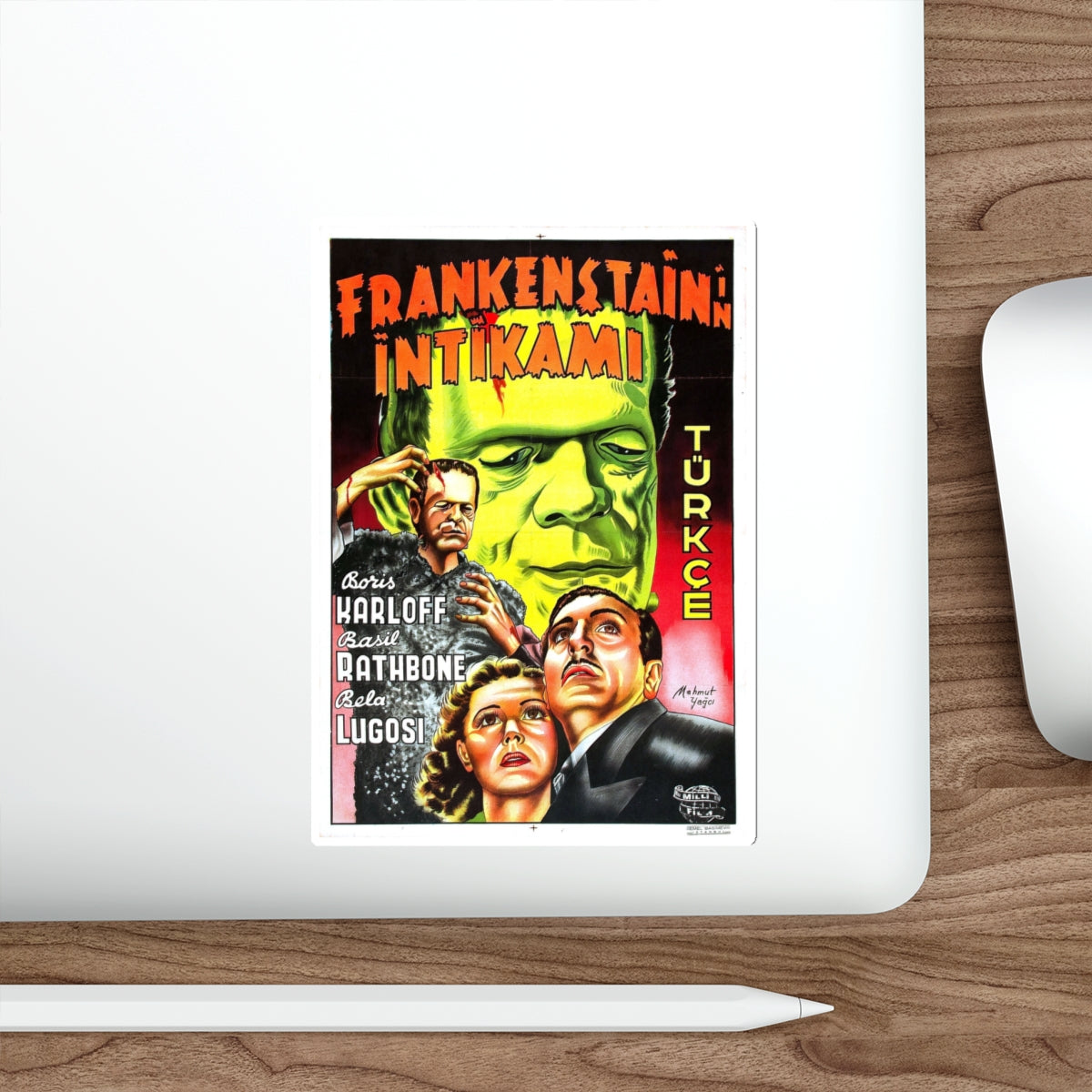 SON OF FRANKENSTEIN (TURKISH) 1939 Movie Poster STICKER Vinyl Die-Cut Decal-The Sticker Space