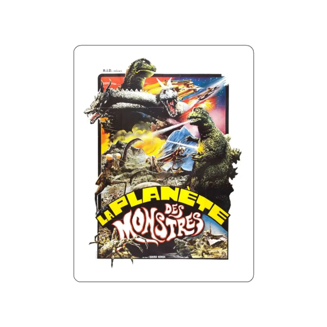 SON OF GODZILLA (2) 1967 Movie Poster STICKER Vinyl Die-Cut Decal 2 Inch - The Sticker Space