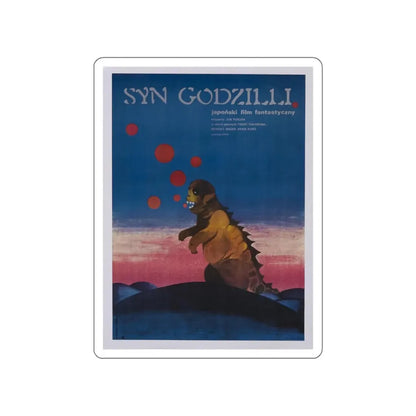 SON OF GODZILLA (POLISH) 1967 Movie Poster STICKER Vinyl Die-Cut Decal 4 Inch - The Sticker Space