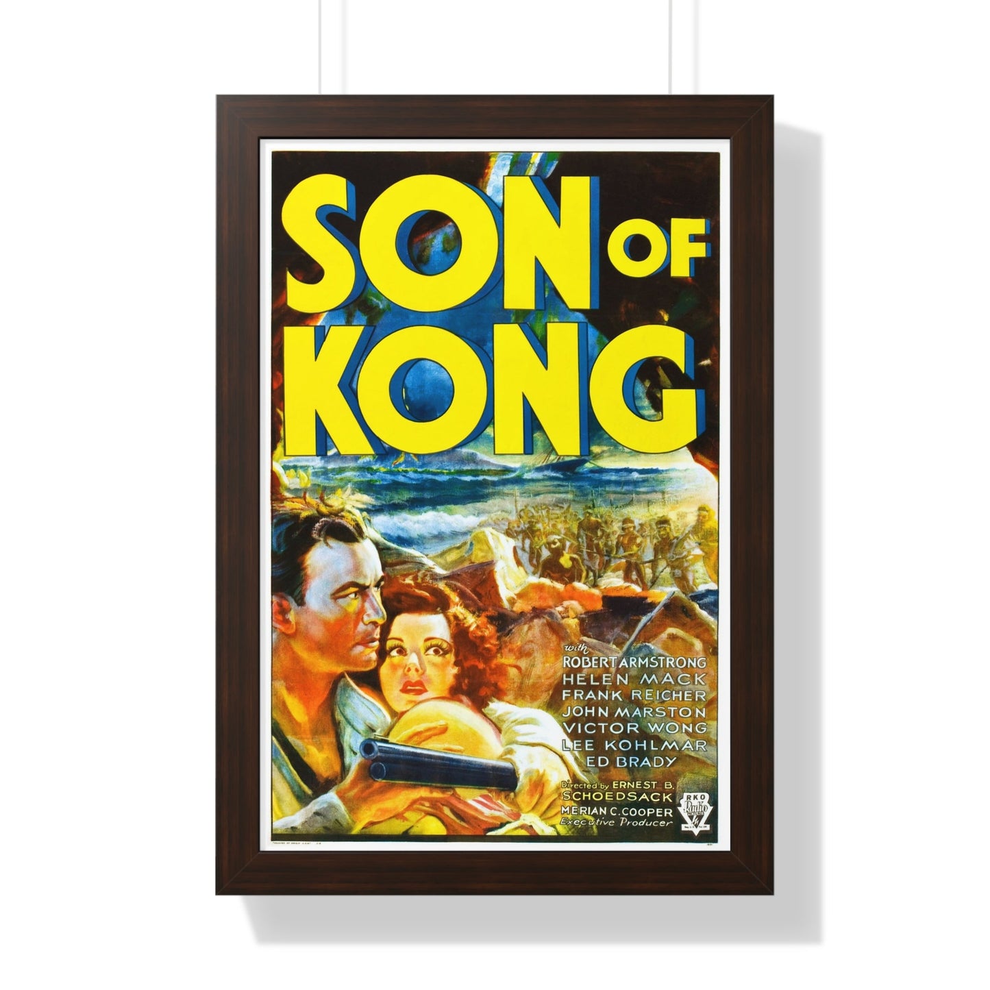 SON OF KONG 1933 - Framed Movie Poster-16″ x 24″-The Sticker Space