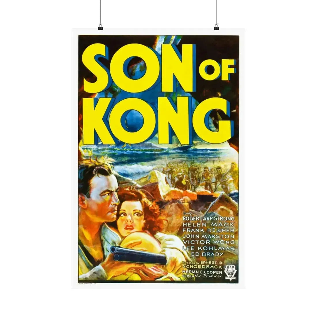 SON OF KONG 1933 - Paper Movie Poster 24″ x 36″ Matte - The Sticker Space