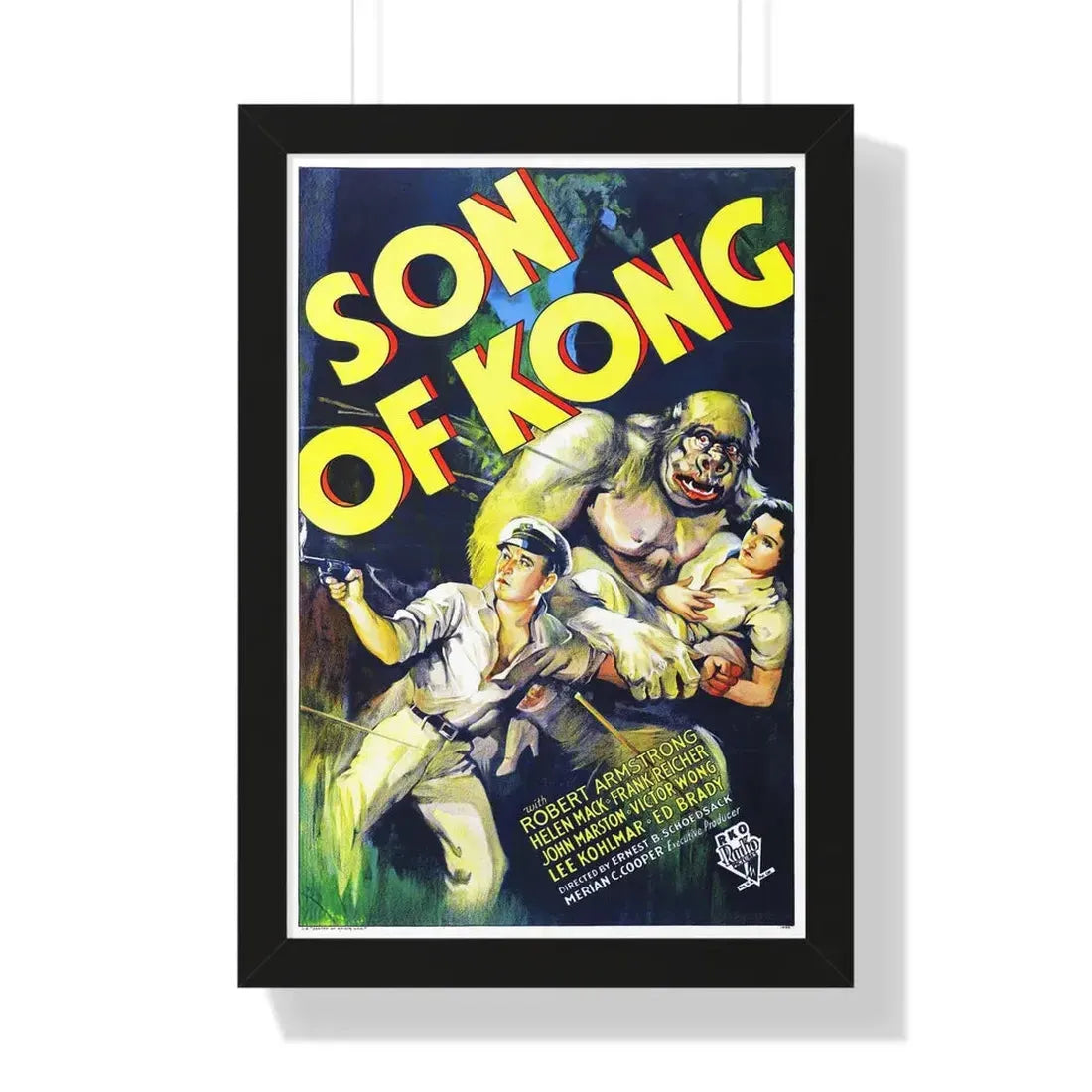 SON OF KONG (2) 1933 - Framed Movie Poster 16″ x 24″ Black - The Sticker Space