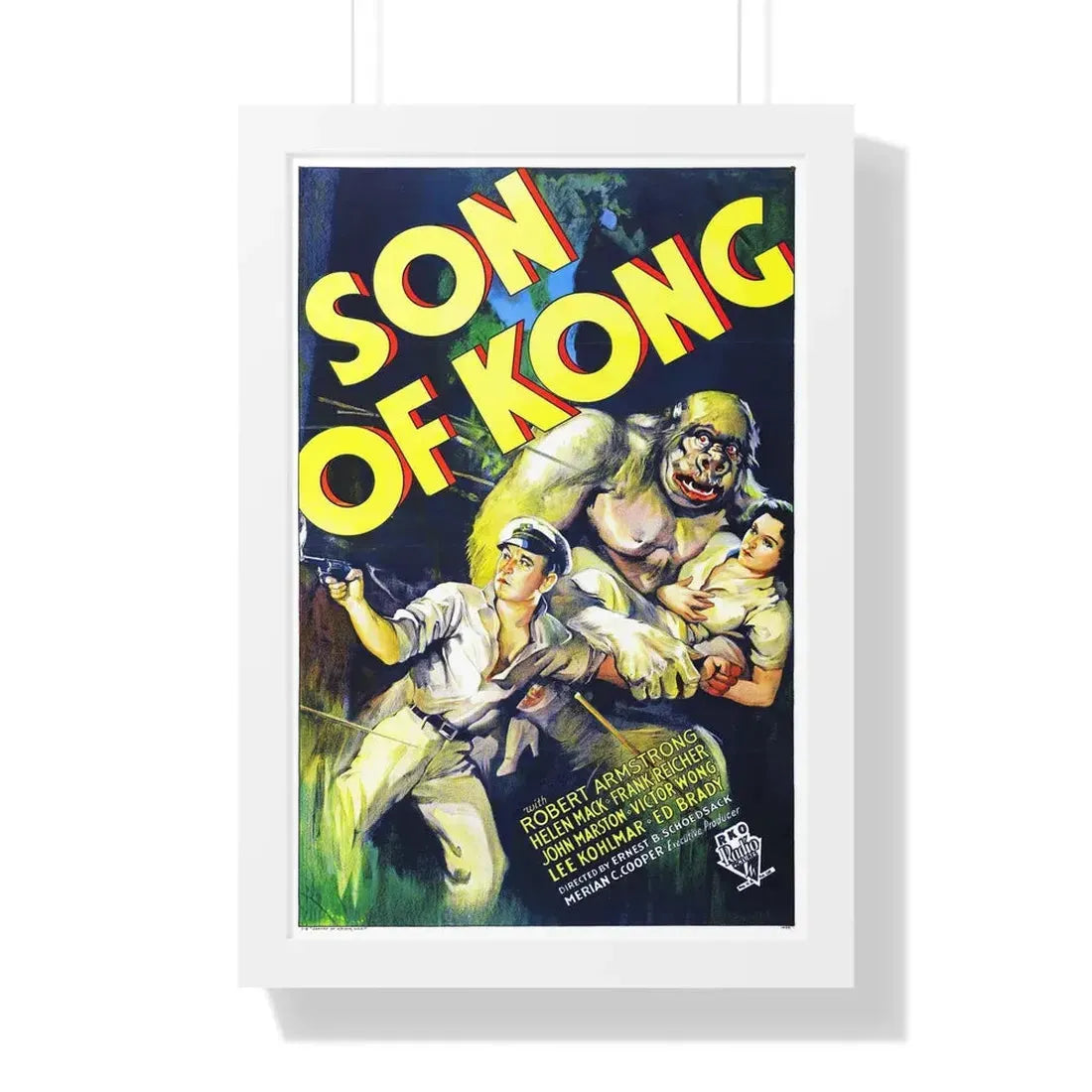 SON OF KONG (2) 1933 - Framed Movie Poster 16″ x 24″ White - The Sticker Space
