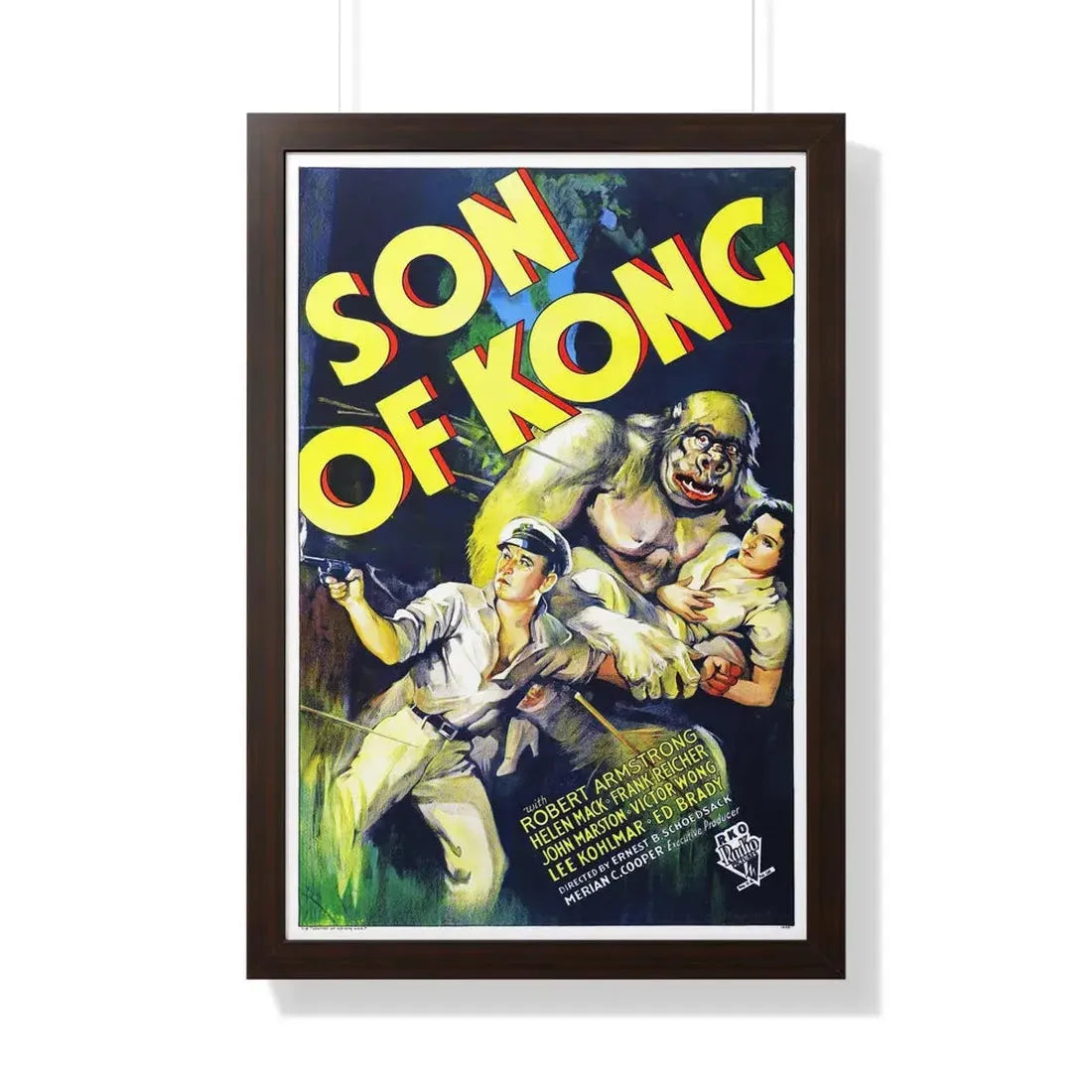 SON OF KONG (2) 1933 - Framed Movie Poster 20" x 30" Walnut - The Sticker Space