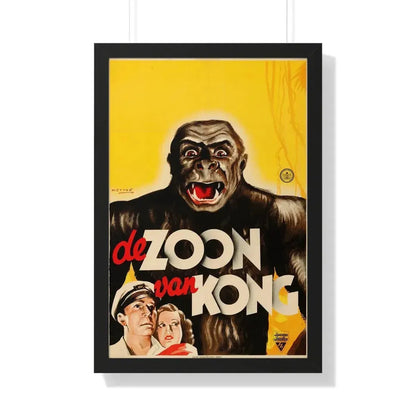 SON OF KONG (DUTCH) 1933 - Framed Movie Poster 20" x 30" Black - The Sticker Space
