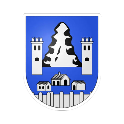 Sonvico-coat of arms (Switzerland) (Coat of Arms) STICKER Vinyl Kiss-Cut Decal 3 Inch White - The Sticker Space