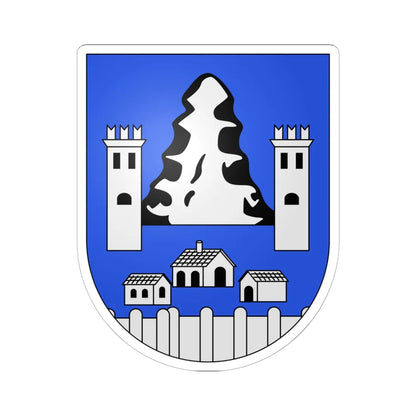 Sonvico-coat of arms (Switzerland) (Coat of Arms) STICKER Vinyl Kiss-Cut Decal 6 Inch White - The Sticker Space