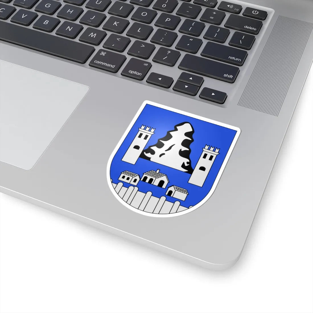 Sonvico-coat of arms (Switzerland) (Coat of Arms) STICKER Vinyl Kiss-Cut Decal - The Sticker Space