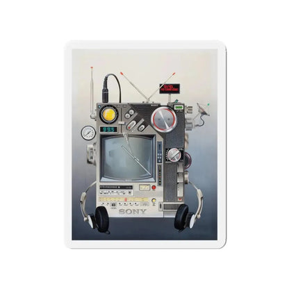 Sony advertisement (Magazine Illustration) Refrigerator Magnet 4 Inch Die-Cut - The Sticker Space