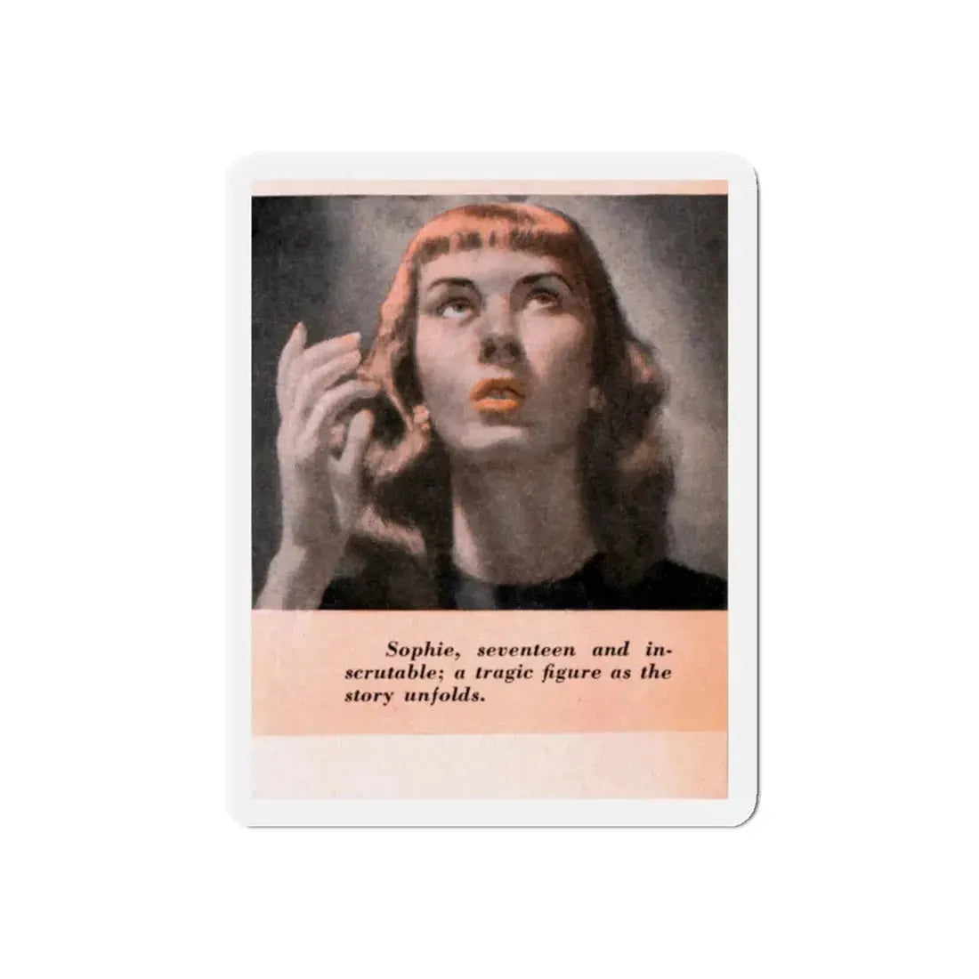 Sophie, A Razor's Edge, 1947 (Magazine Illustration) Refrigerator Magnet 4 Inch Die-Cut - The Sticker Space