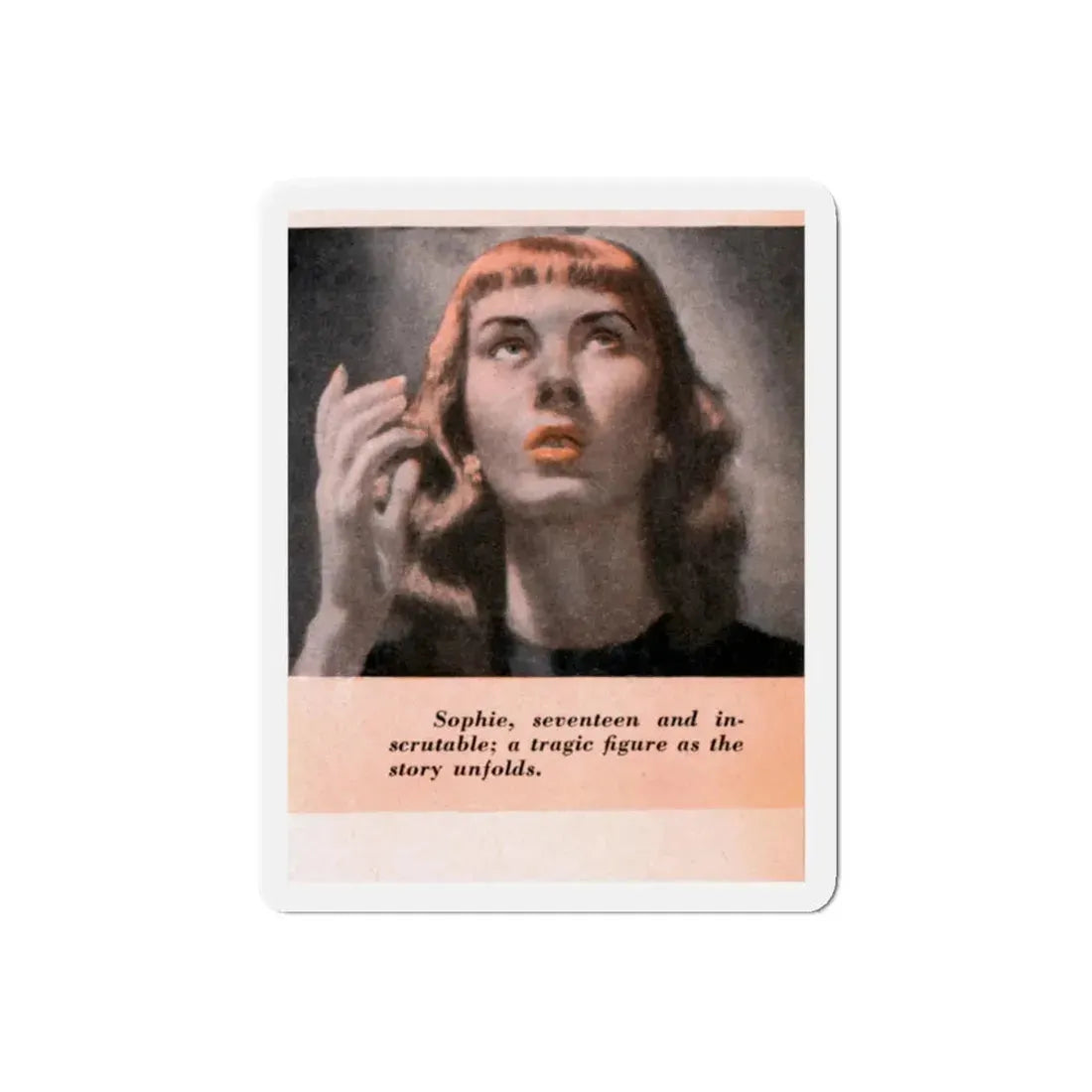 Sophie, A Razor's Edge, 1947 (Magazine Illustration) Refrigerator Magnet 6 Inch Die-Cut - The Sticker Space