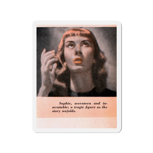 Sophie, A Razor's Edge, 1947 (Magazine Illustration) Refrigerator Magnet-2" x 2"-The Sticker Space