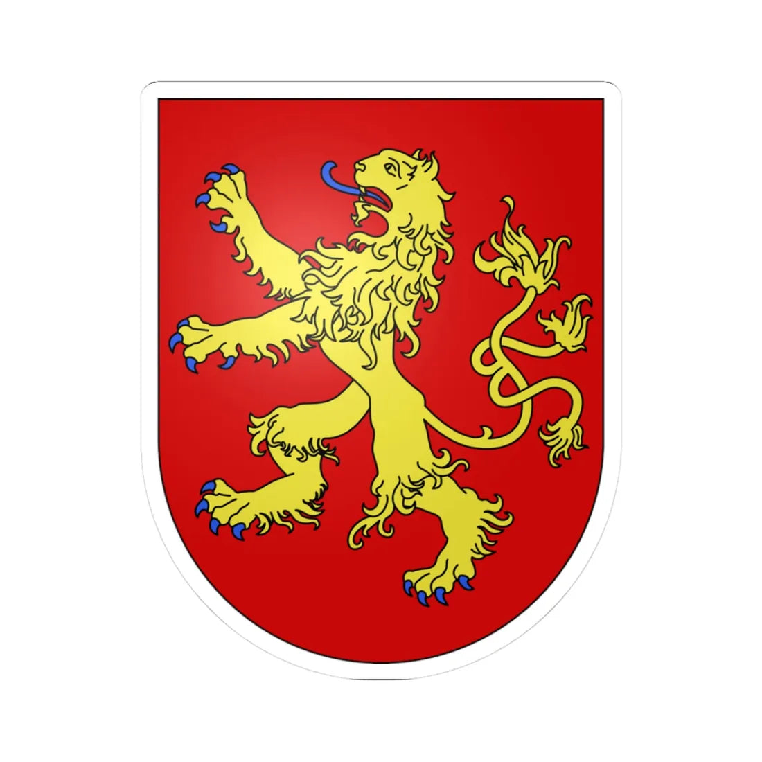 Soral-coat of arms (Switzerland) (Coat of Arms) STICKER Vinyl Kiss-Cut Decal 3 Inch White - The Sticker Space