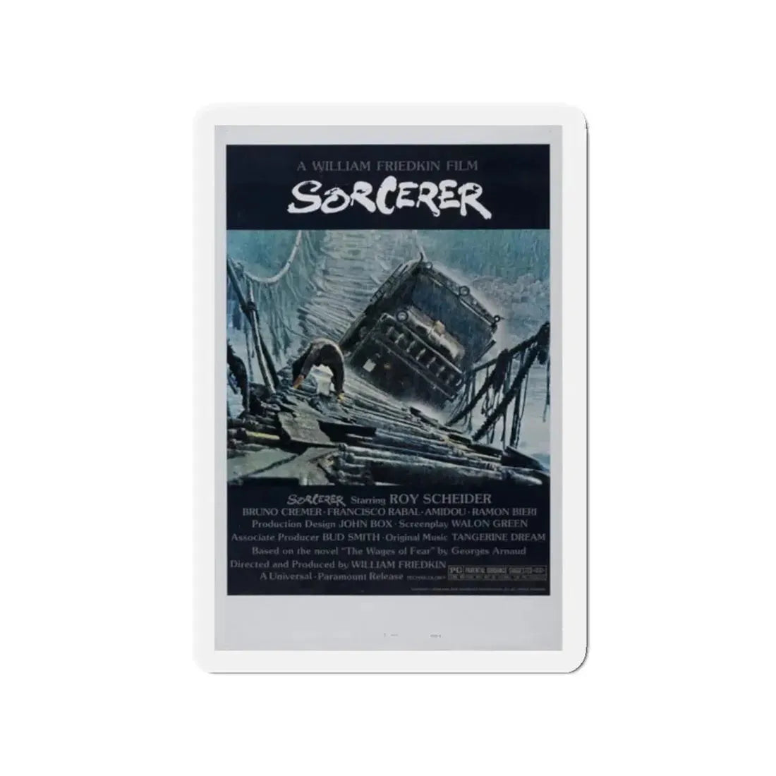 SORCERER 1977 Movie Poster - Refrigerator Magnet 2 Inch Die-Cut - The Sticker Space