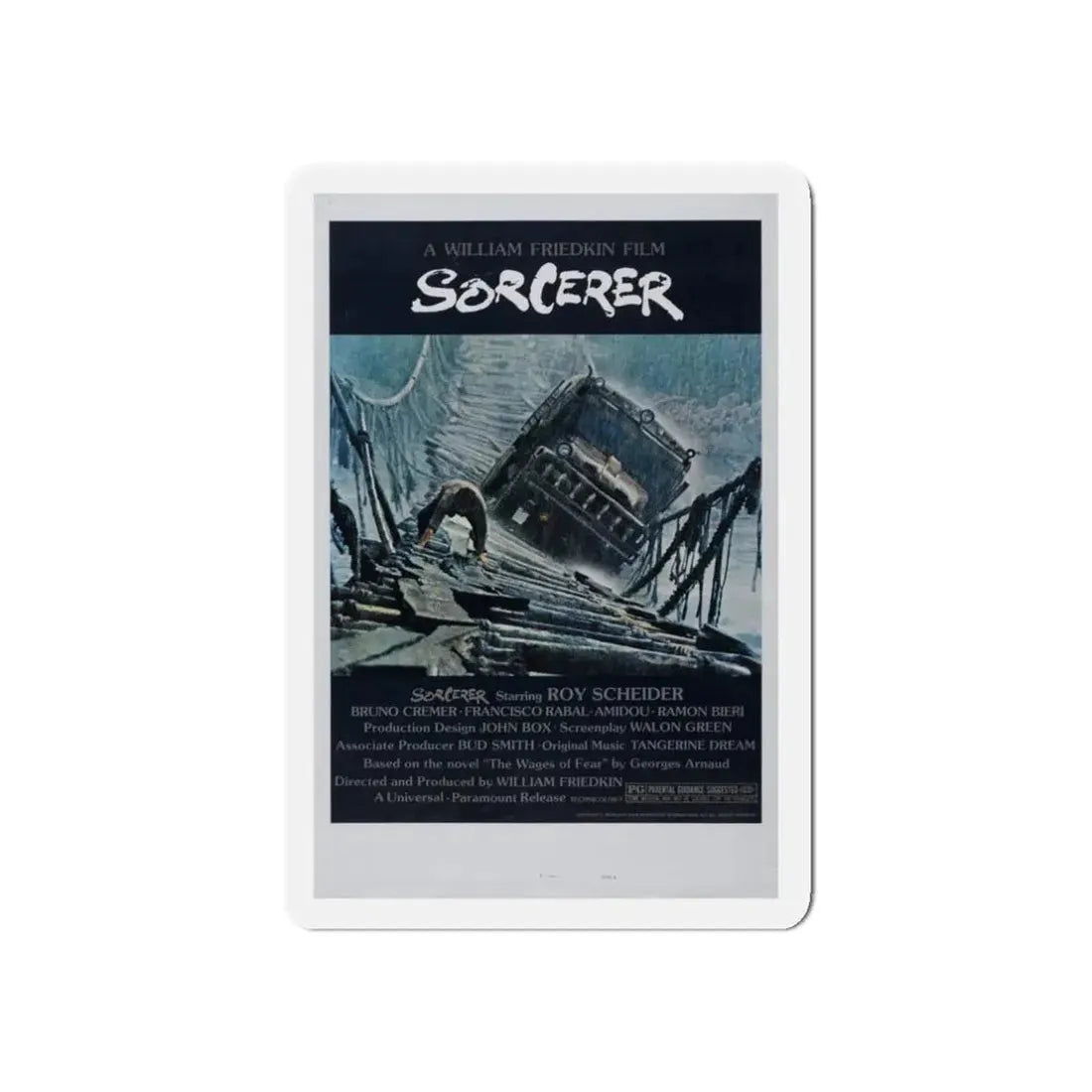 SORCERER 1977 Movie Poster - Refrigerator Magnet 3 Inch Die-Cut - The Sticker Space