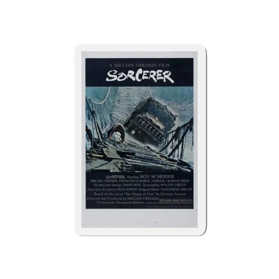 SORCERER 1977 Movie Poster - Refrigerator Magnet 4 Inch Die-Cut - The Sticker Space