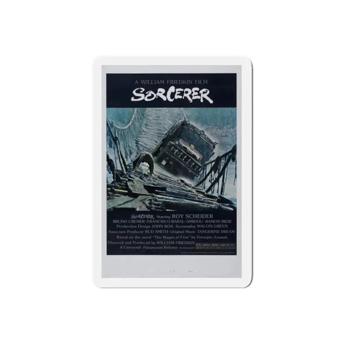 SORCERER 1977 Movie Poster - Refrigerator Magnet 5 Inch Die-Cut - The Sticker Space