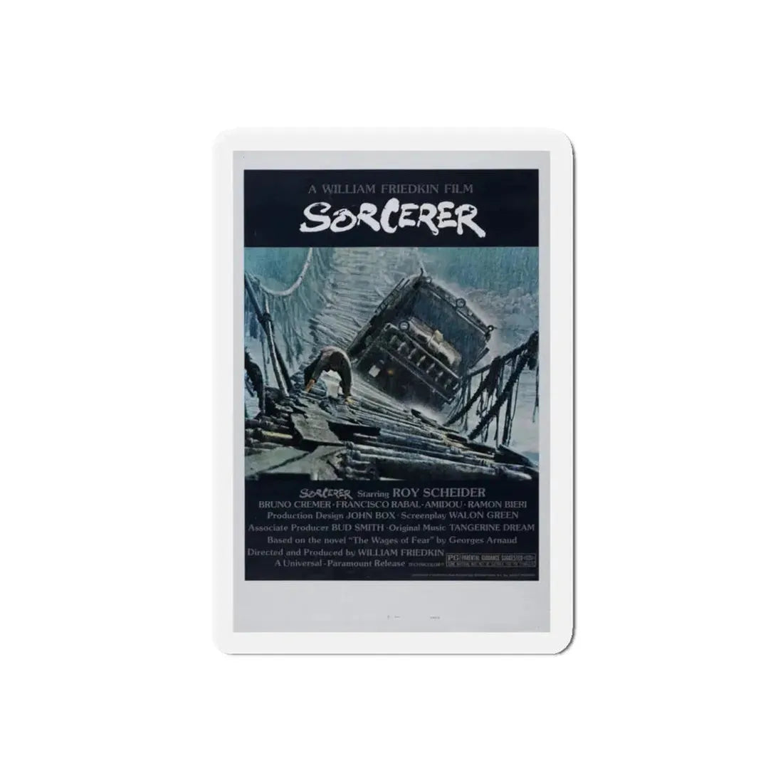 SORCERER 1977 Movie Poster - Refrigerator Magnet 6 Inch Die-Cut - The Sticker Space