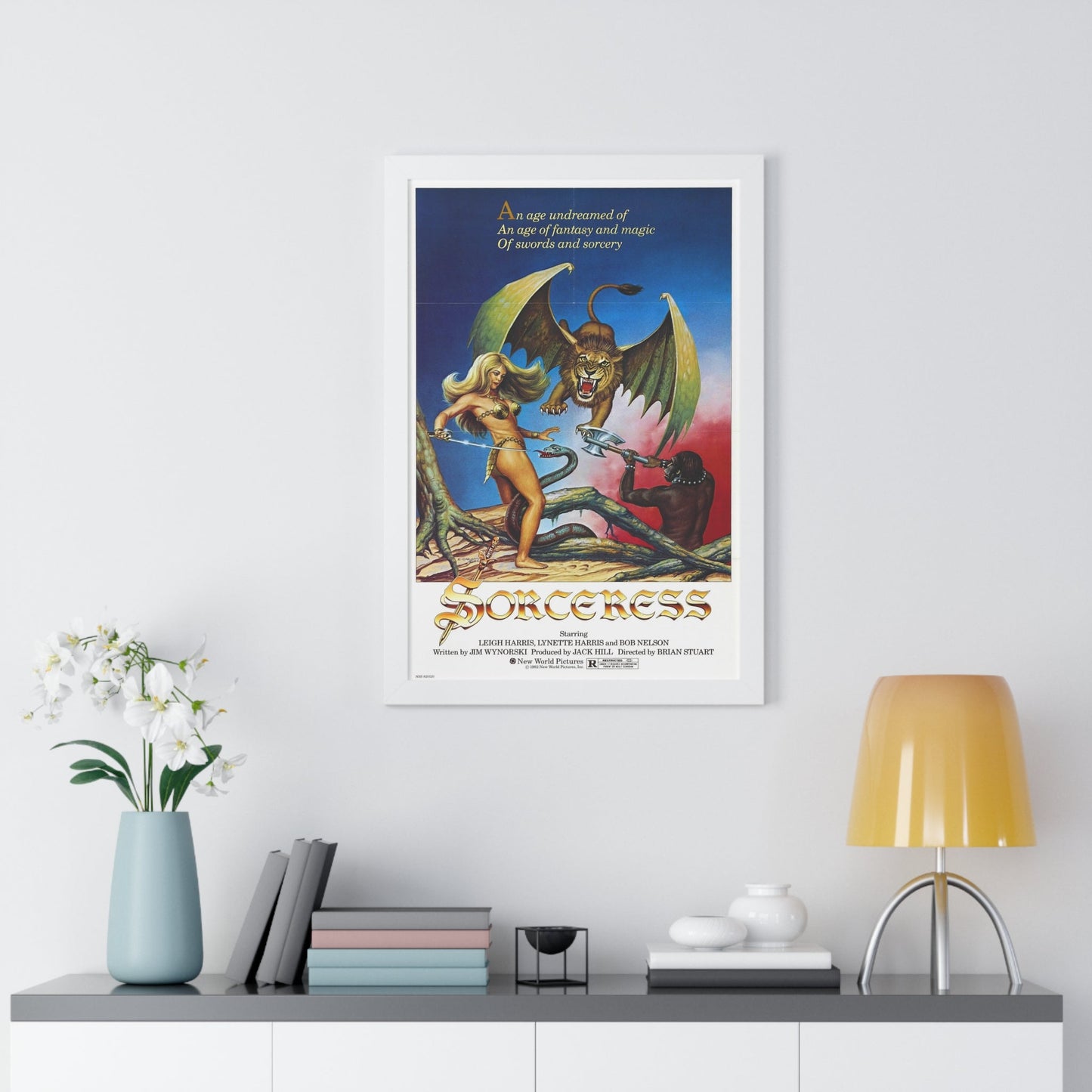 SORCERESS 1982 - Framed Movie Poster-The Sticker Space