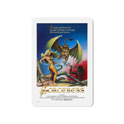 SORCERESS 1982 Movie Poster - Refrigerator Magnet-4" x 4"-The Sticker Space